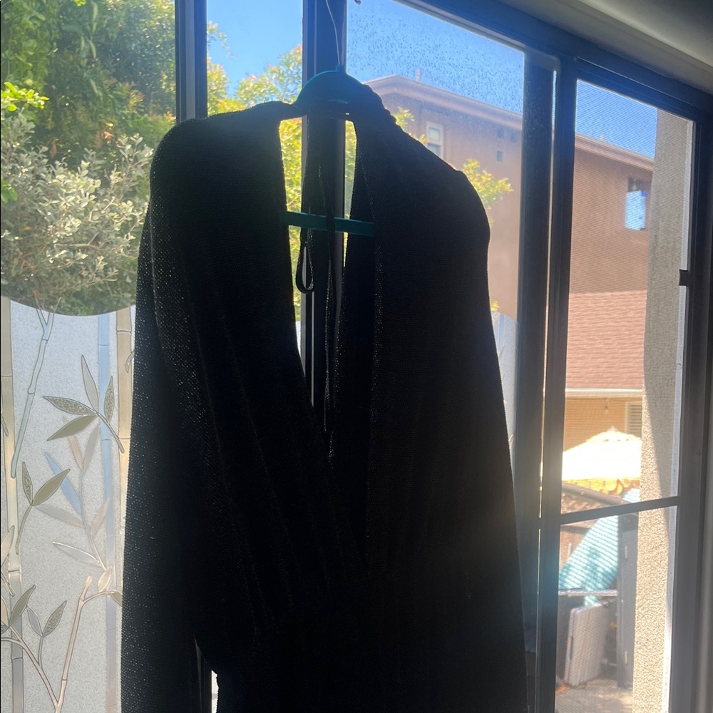 Black Sparkle Halter Neck Dress
